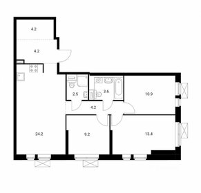 80 м², 4-комнатная квартира 110 000 ₽ в месяц - изображение 77