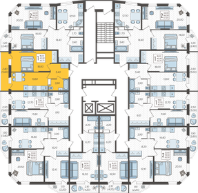 42,3 м², 1-комнатная квартира 6 216 831 ₽ - изображение 74