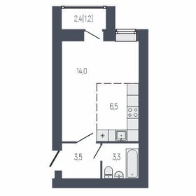 29,8 м², 1-комнатная квартира 3 200 000 ₽ - изображение 65