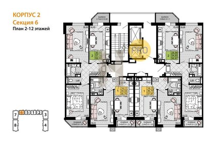 Квартира 38 м², 1-комнатная - изображение 2