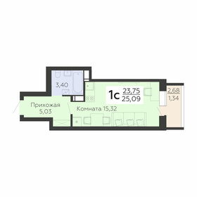 33,2 м², 1-комнатная квартира 2 280 000 ₽ - изображение 40