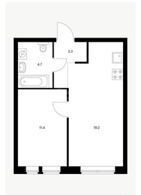 Квартира 38,7 м², 1-комнатная - изображение 1