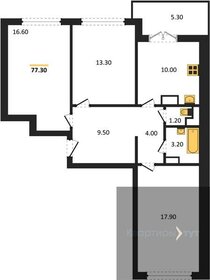 77,3 м², 3-комнатная квартира 6 308 152 ₽ - изображение 17