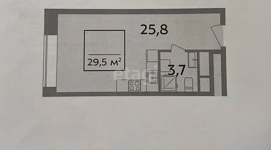 29,5 м², квартира-студия 8 800 000 ₽ - изображение 1