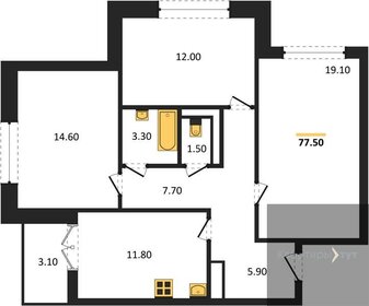 77,8 м², 3-комнатная квартира 6 908 139 ₽ - изображение 13