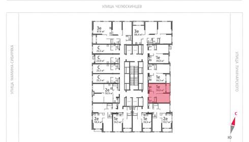 Квартира 39,6 м², 1-комнатная - изображение 2