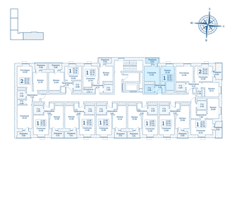 Квартира 34,4 м², 1-комнатная - изображение 2