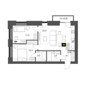 40,2 м², квартира-студия 3 125 000 ₽ - изображение 77