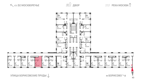 22,5 м², квартира-студия 10 318 410 ₽ - изображение 31