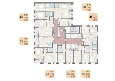 53,3 м², 2-комнатная квартира 11 350 000 ₽ - изображение 108