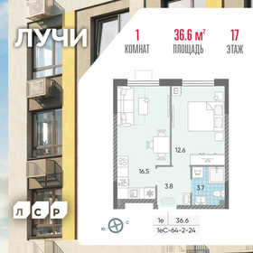 37 м², 1-комнатная квартира 13 239 155 ₽ - изображение 31