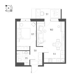 42,9 м², 2-комнатная квартира 4 500 000 ₽ - изображение 63