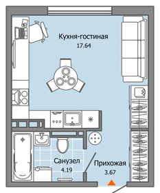 Квартира 26 м², студия - изображение 1