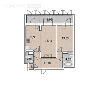 64,9 м², 2-комнатная квартира 11 690 000 ₽ - изображение 41