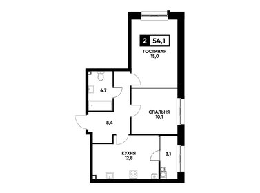 51 м², 2-комнатная квартира 5 150 000 ₽ - изображение 7