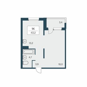 38,7 м², 1-комнатная квартира 5 050 000 ₽ - изображение 27