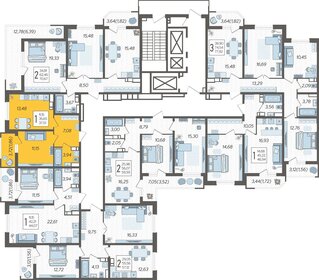 45,5 м², 2-комнатная квартира 4 950 000 ₽ - изображение 69