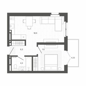 41,8 м², 2-комнатная квартира 7 910 000 ₽ - изображение 11
