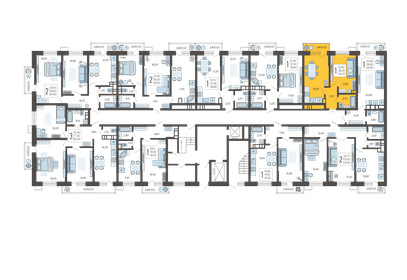 44,3 м², 1-комнатная квартира 5 200 000 ₽ - изображение 17