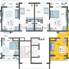 Квартира 60 м², 2-комнатная - изображение 2