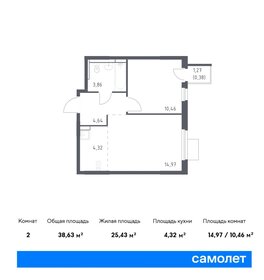 38,3 м², 1-комнатная квартира 8 355 149 ₽ - изображение 8