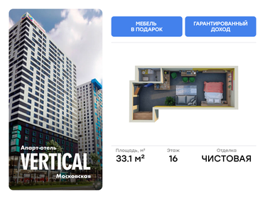 Квартира 33,1 м², студия - изображение 1