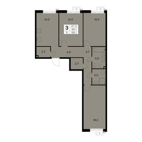 80 м², 3-комнатная квартира 12 200 000 ₽ - изображение 132