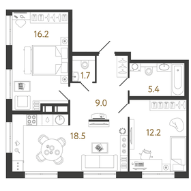 73,3 м², 4-комнатная квартира 10 150 000 ₽ - изображение 127