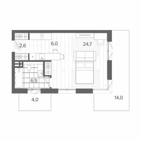 Квартира 45,2 м², студия - изображение 1