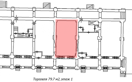 79,7 м², торговое помещение - изображение 3