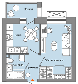 Квартира 38 м², 1-комнатная - изображение 1