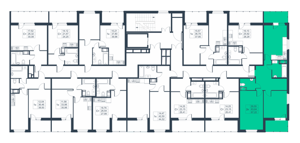 67,2 м², 2-комнатная квартира 8 738 600 ₽ - изображение 30