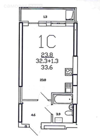 28,4 м², квартира-студия 4 999 000 ₽ - изображение 45