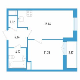 38,7 м², 1-комнатная квартира 11 987 700 ₽ - изображение 55