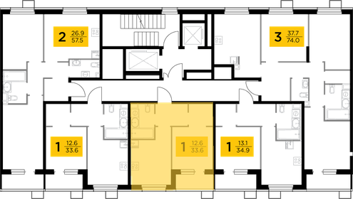 40,3 м², 1-комнатная квартира 7 350 000 ₽ - изображение 7