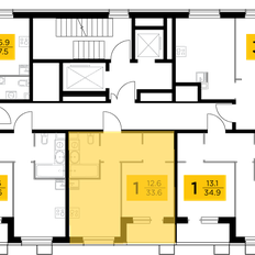 Квартира 33,6 м², 1-комнатная - изображение 2