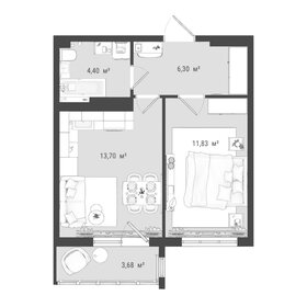 37,7 м², 2-комнатная квартира 6 291 528 ₽ - изображение 7