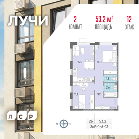 53,6 м², 2-комнатная квартира 14 200 000 ₽ - изображение 104