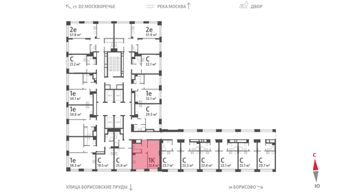 38,1 м², 1-комнатная квартира 11 400 000 ₽ - изображение 88