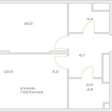 Квартира 50,4 м², 2-комнатная - изображение 2