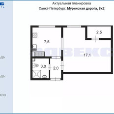 Квартира 29,6 м², 1-комнатная - изображение 1