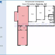 28,6 м², 2 комнаты - изображение 2