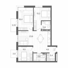 85,4 м², 4-комнатная квартира 14 743 000 ₽ - изображение 11
