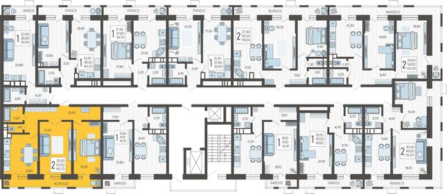 66,7 м², 2-комнатная квартира 9 117 890 ₽ - изображение 27