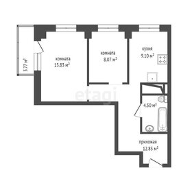 Квартира 50,6 м², 2-комнатная - изображение 2