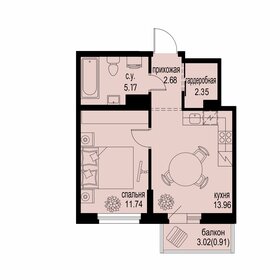 Квартира 36,8 м², 1-комнатная - изображение 1