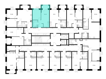 43,7 м², 2-комнатная квартира 4 800 000 ₽ - изображение 89