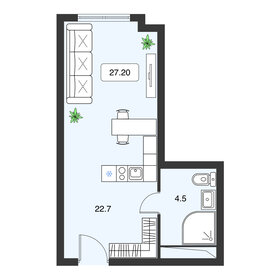 21,6 м², квартира-студия 7 563 672 ₽ - изображение 1