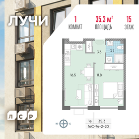 35,9 м², 1-комнатная квартира 13 208 471 ₽ - изображение 46