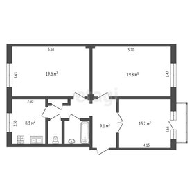 Квартира 77,7 м², 3-комнатная - изображение 4